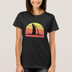 Camiseta Tubarão-Retro De Vintage Para Mergulho Na Ce