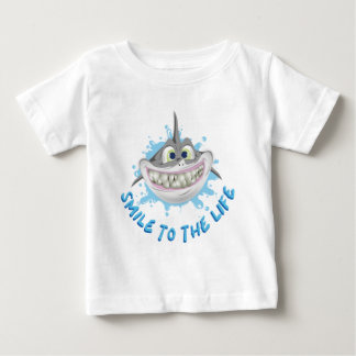 Camiseta Tubarão sorridente no estilo cartoon - Sorria para