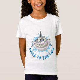 Camiseta Tubarão sorridente no estilo cartoon - Sorria para