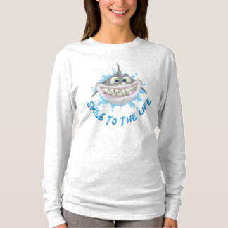 Camiseta Tubarão sorridente no estilo cartoon - Sorria para