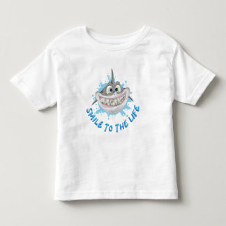Camiseta Tubarão sorridente no estilo cartoon - Sorria para
