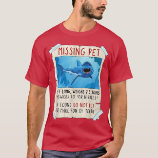 Camiseta Tubarão, Tubarão Engraçado, Teto Branco Excelente,