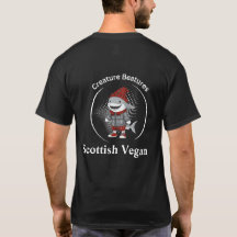 tubarão vegano disfarçado de tartã escocesa