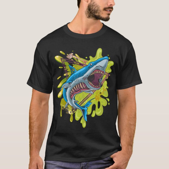 Camiseta Tubarão Zombie (Frente)