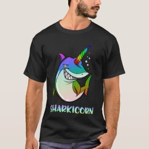 Camiseta Tubarãoicórnio Tubarão Unicórnio Oceano Fantasia