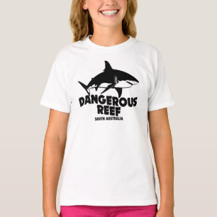 Camiseta Tubarões brancos Excelente de mergulho Scuba - Rec