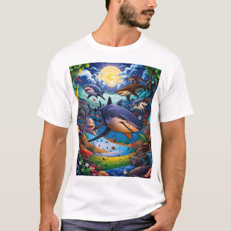 Camiseta Tubarões: chegando em você
