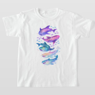 Camiseta Tubarões da Galáxia Cósmica