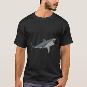 Camiseta Tubarões de Amar Tubarão Branco do excelente