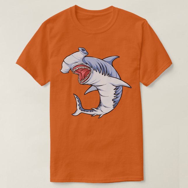Camiseta Tubarões-martelo (Frente do Design)