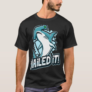Camiseta Tubarões-martelo Piada-Pai--NAILED Tubarão-TI
