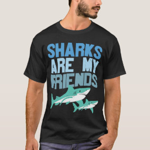 Camiseta Tubarões São Os Meus Amigos Legal Tubarões Divers