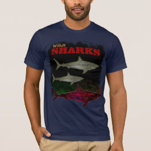 Camiseta tubarões selvagens legal