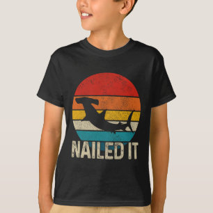 Camiseta Tubaron Martillo Vintage Divertido Regalo De Pesca