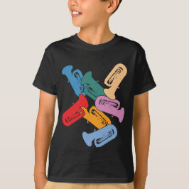 Camiseta Tubas Coloridas