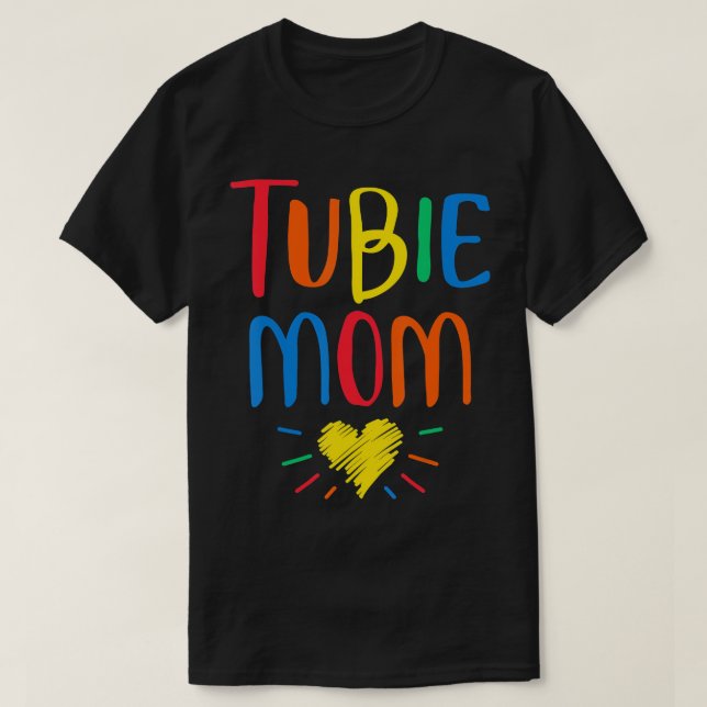 Camiseta Tubie Engraçado Mãe Alimentando a Consciência do T (Frente do Design)