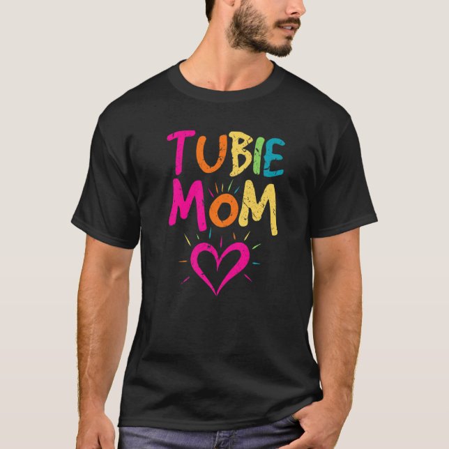 Camiseta Tubie Mãe Alimentando Tubo Gastrostomia Botão Awar (Frente)