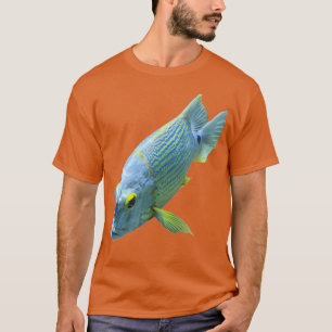 Camiseta Tubo Clássico de Peixe Azul Claro