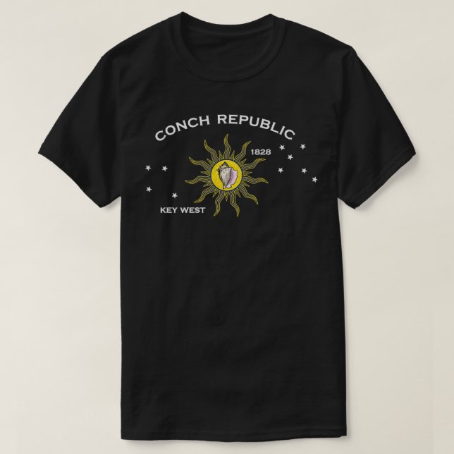 Camiseta Tubo Clássico de Sinalizador da República Conch (Frente do Design)