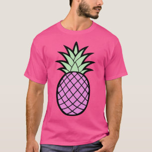 Camiseta Tubo cor-de-rosa (abacaxi) 1