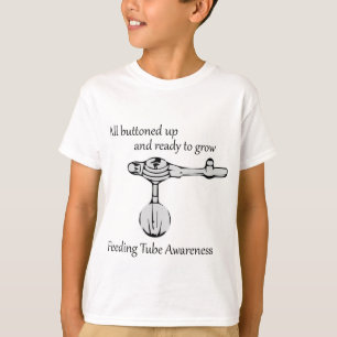 Camiseta Tubo de alimentação Sensibilização