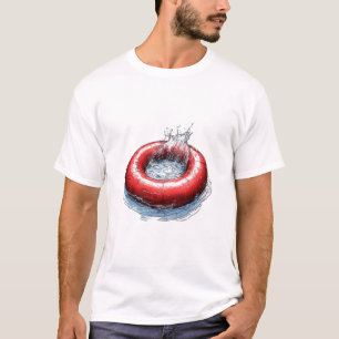 Camiseta Tubo de Natação Vermelho