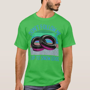Camiseta Tubo de Neve Retro Tubing Neve Winter