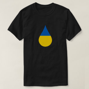 Camiseta Tubo de Solidariedade da Bandeira Ucraniana