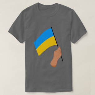 Camiseta Tubo de Solidariedade da Bandeira Ucraniana