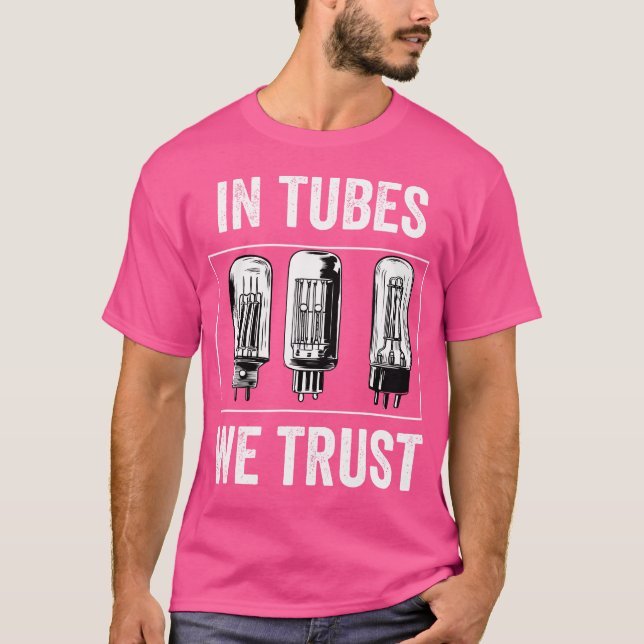 Camiseta Tubo De Vácuo Amplificador Amplificador De Áudio A (Frente)