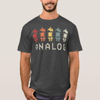 Camiseta tubo de vácuo analógico Vintage retro 80s 90s