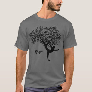 Camiseta Tubo ioga árvore TShirt clássico