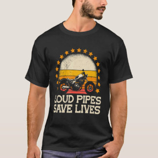 Camiseta Tubos Vivos Economizam Vidas Motocicletas Viajando