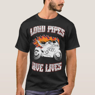 Camiseta Tubos Vivos Economizam Vidas Motocicletas Viajando
