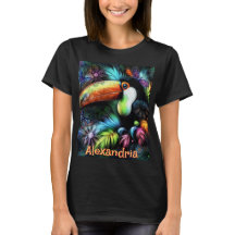 Tucano de Pássaro Abstrato Caprichoso Personalizad