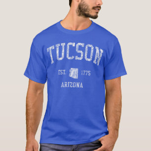 Camiseta Tucson Arizona AZ Design de Esportes Vintage Retro