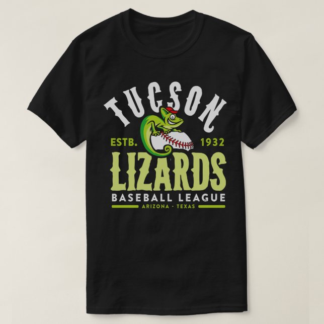 Camiseta Tucson Lizards Baseball (Frente do Design)