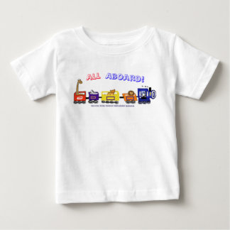 Camiseta Tudo a bordo do trem do divertimento!