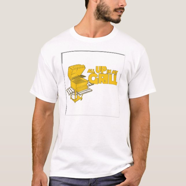 Camiseta Tudo acima em minha grade (Frente)