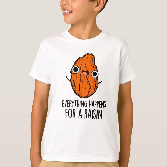 Camiseta Tudo Acontece Por Um Engraçado De Comida (Frente)