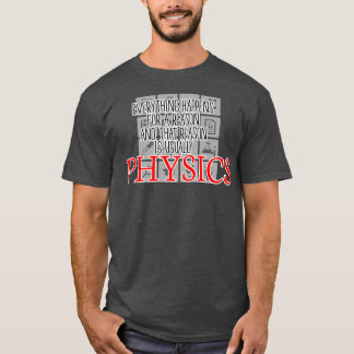 Camiseta Tudo Acontece Por Uma Razão Para A Física