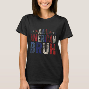Camiseta Tudo Americano Cara 4 De Julho Garotos Patriótico