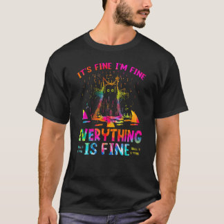 Camiseta Tudo bem, estou bem, está tudo bem, gosto de gato.