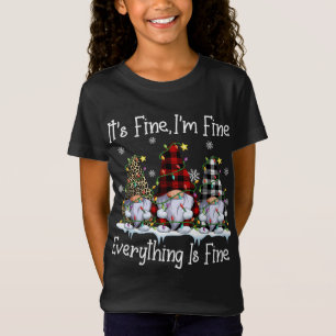 Camiseta Tudo bem, estou bem, Luzes de Natal 1rua Teac