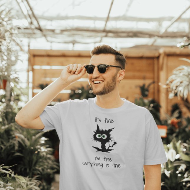 Camiseta Tudo bem, estou bem. Tudo está bem. (Criador carregado)