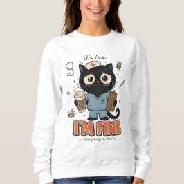 Camiseta Tudo Bem Estou Bem Tudo Está Bem Enfermeira Engraç