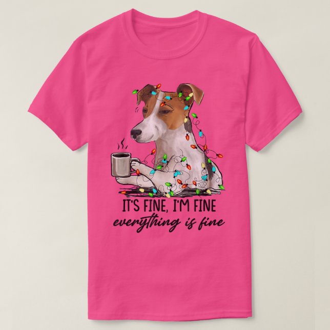Camiseta Tudo bem, Jack Russell Natal (Frente do Design)