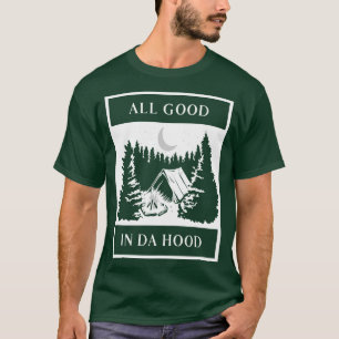 Camiseta Tudo Bem Na Campanha De Campanha Do Capuz Caminhan
