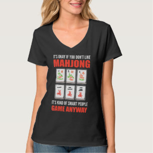 Camiseta Tudo bem se você gosta de Mahjong é um grupo intel