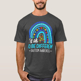 Camiseta Tudo bem ser diferente consciência do autismo Arco